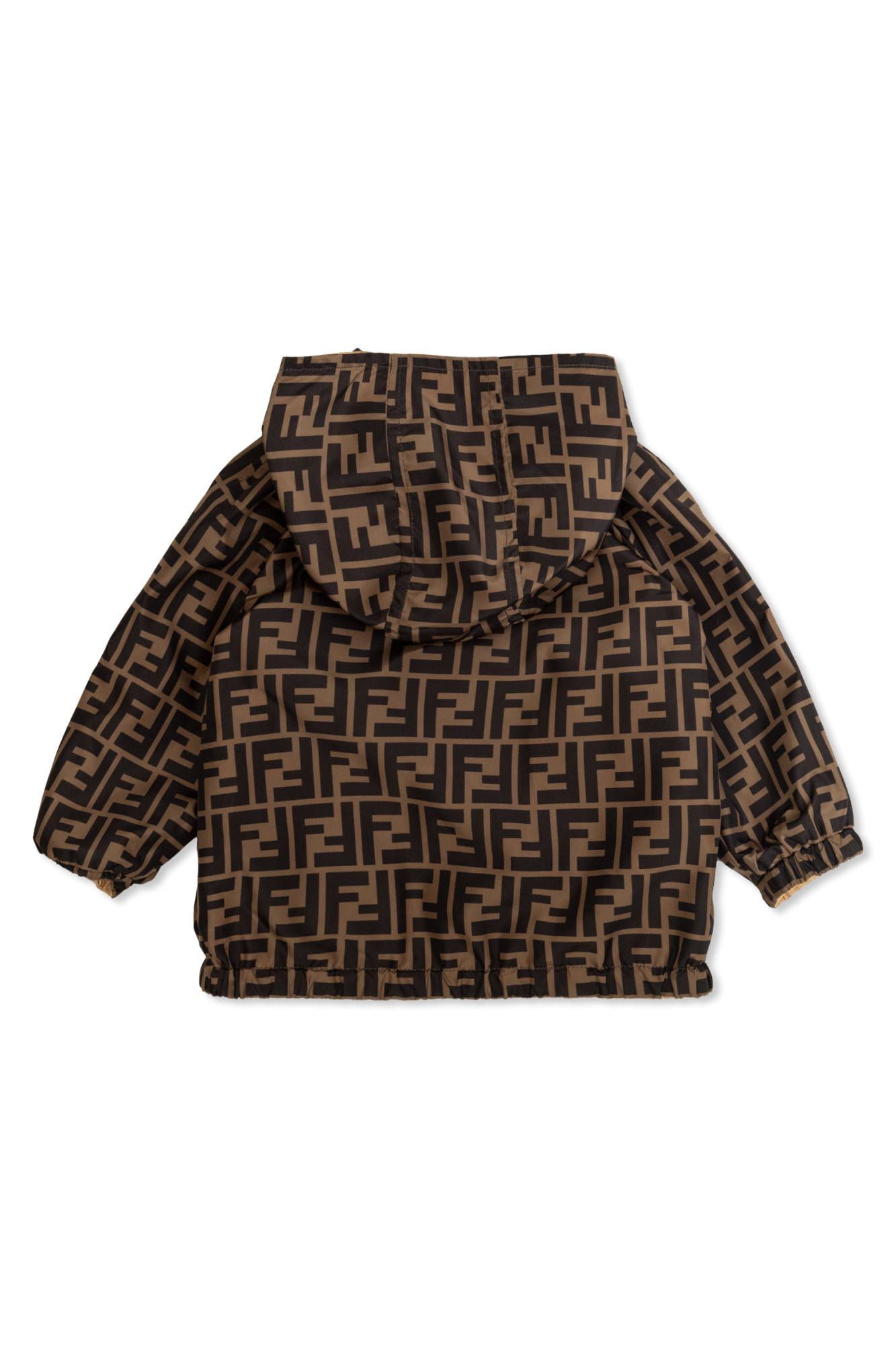 Brown Reversible jacket with hood Fendi Kids Vitkac Germany